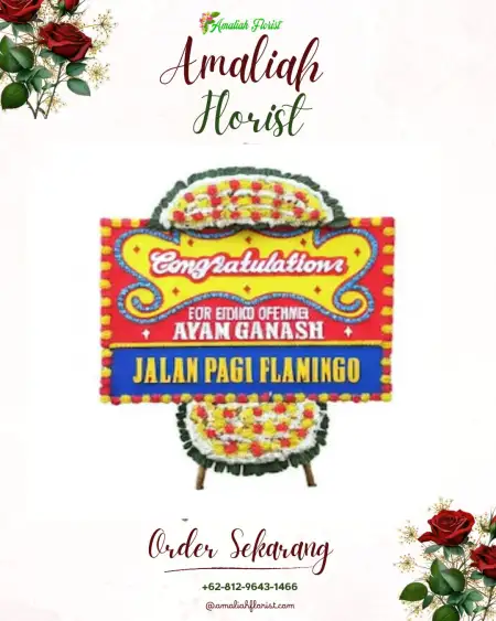 Sewa Papan Bunga Mendut